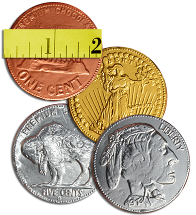 XL chocolate coins
