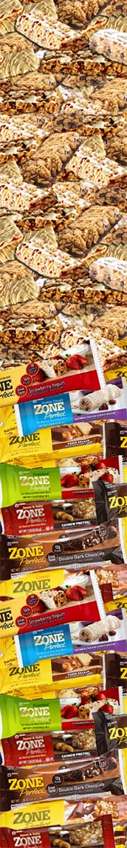 lots of Special K bars and Zone bars