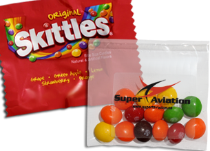 Half-Oz Skittle give-aways