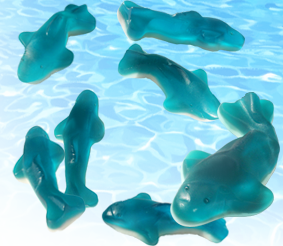 blue gummy sharks
