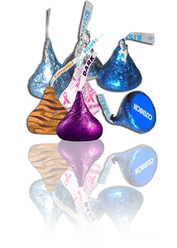 we also offer any of the other Hershey Kisses flavors