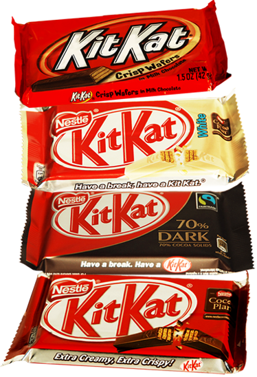 KitKat bars in full size