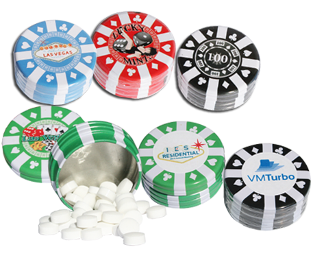 poker chip mints