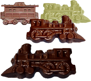 moulded chocolate shapes