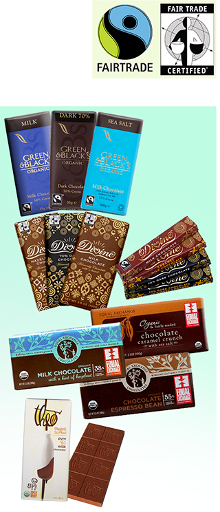 Organic and Fair Trade chocolates