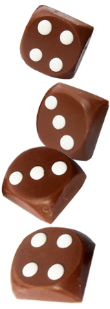 chocolate dice