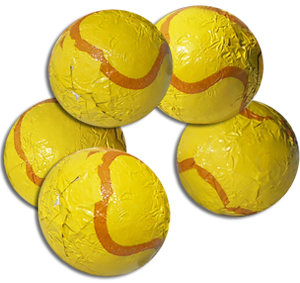 chocolate tennis balls