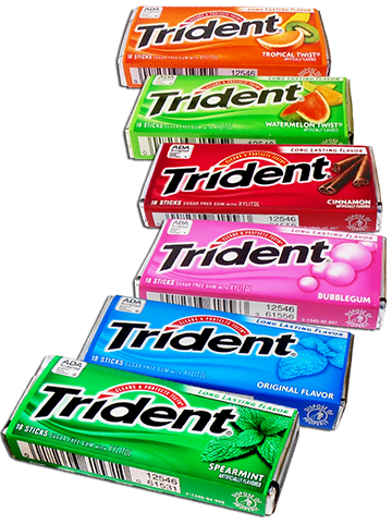 trident gum png